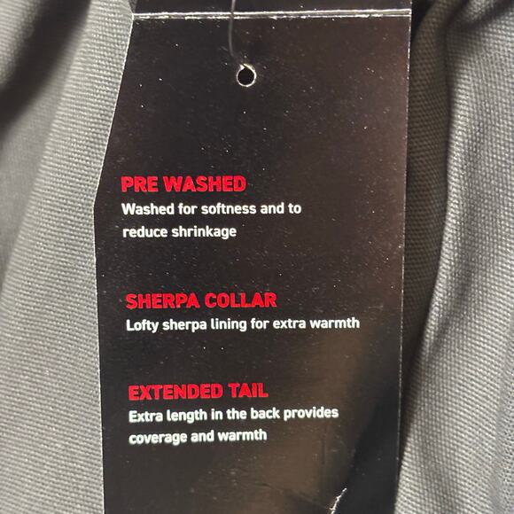 Wolverine Sherpa Lined Black Canvas Jacket Mens L Streetwear Workwear Warm Coat - Picture 15 of 16